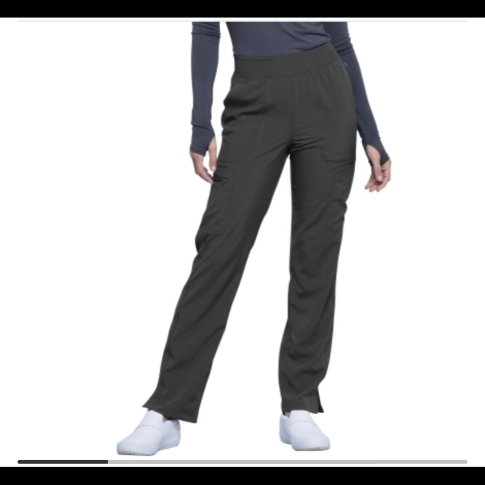 Cherokee Infinity Elastic Waist Scrub Pants - Gray - XS